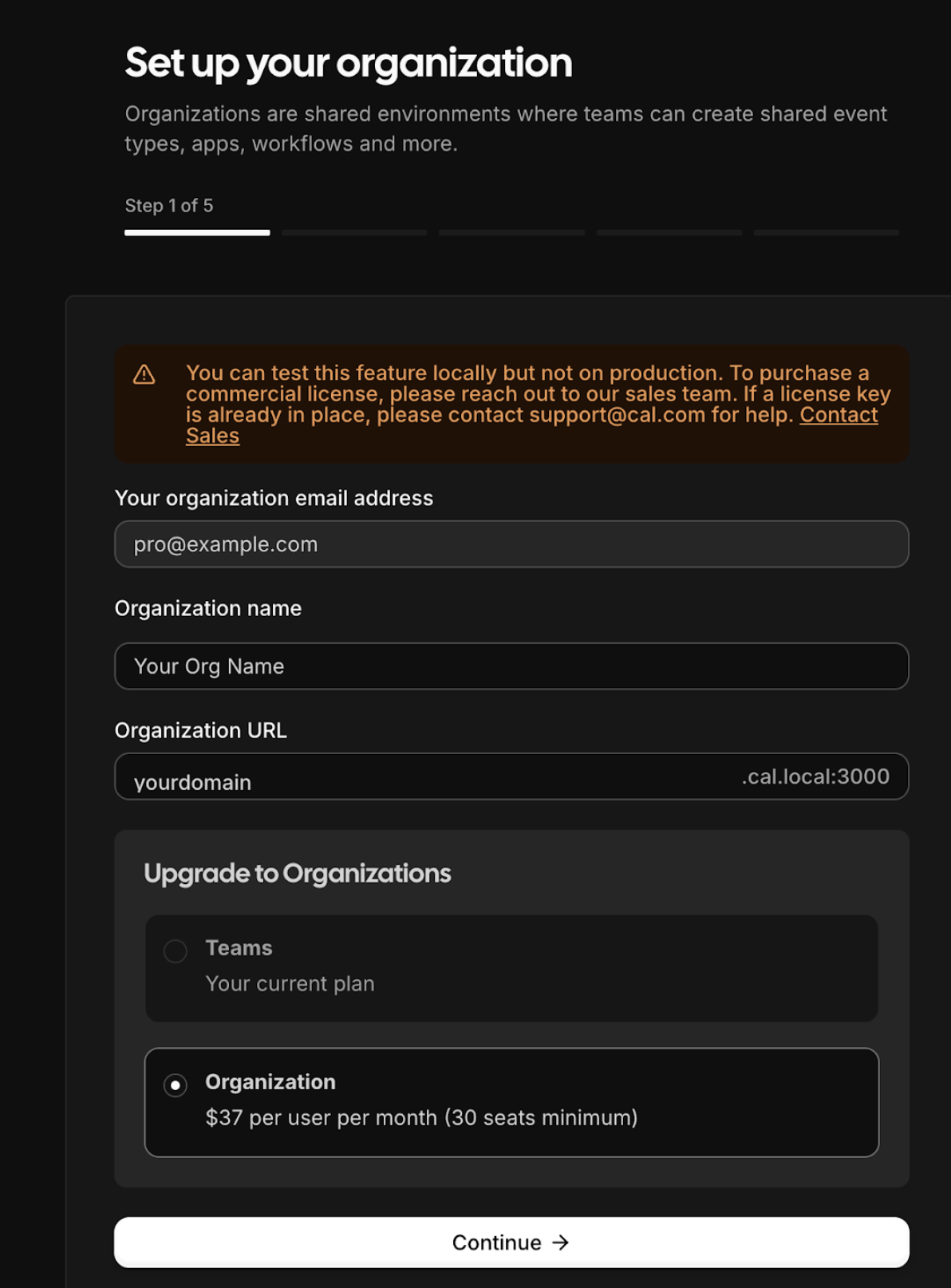 Onboarding Steps