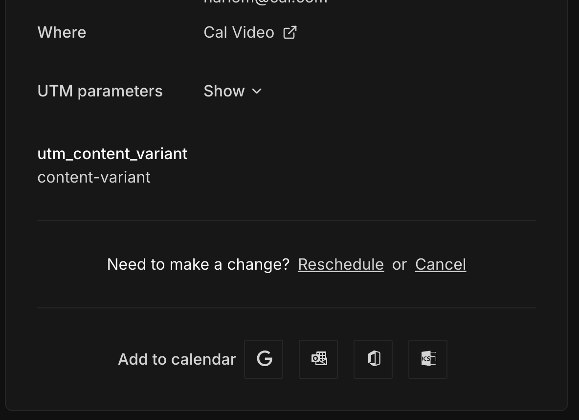 View utm parameters