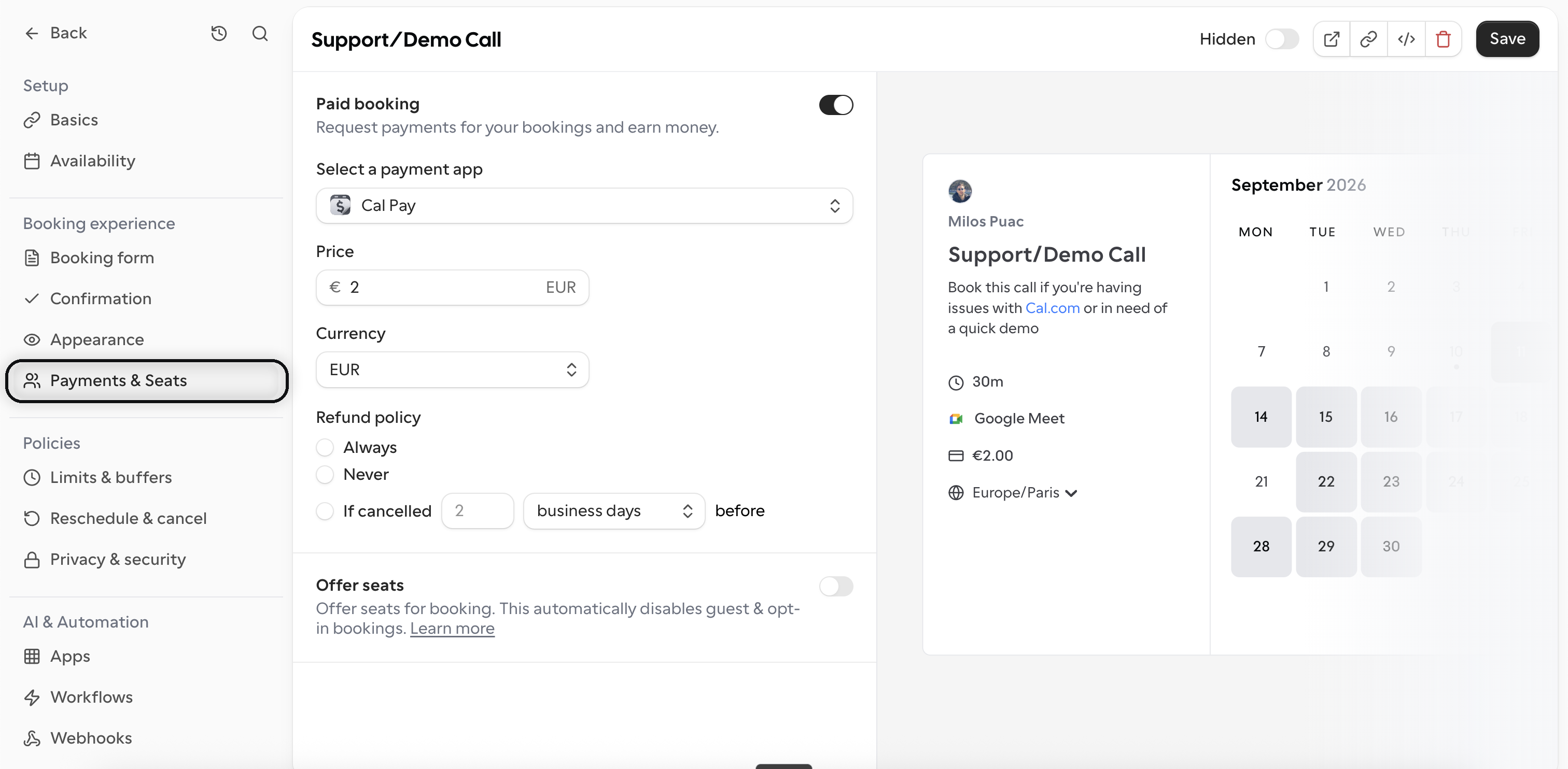 Cal Pay 01 Payments Seats Tab 2