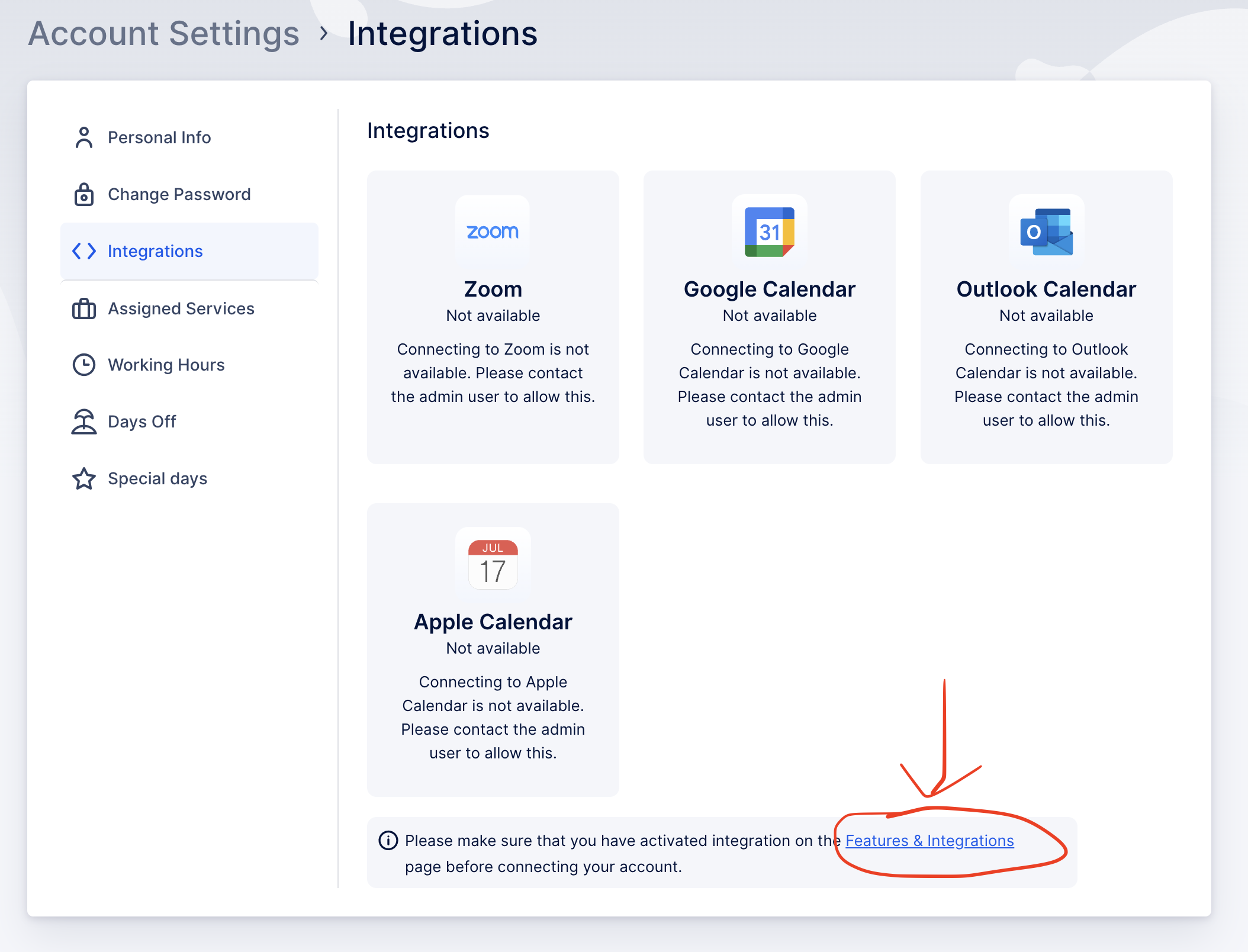 Go To Settings