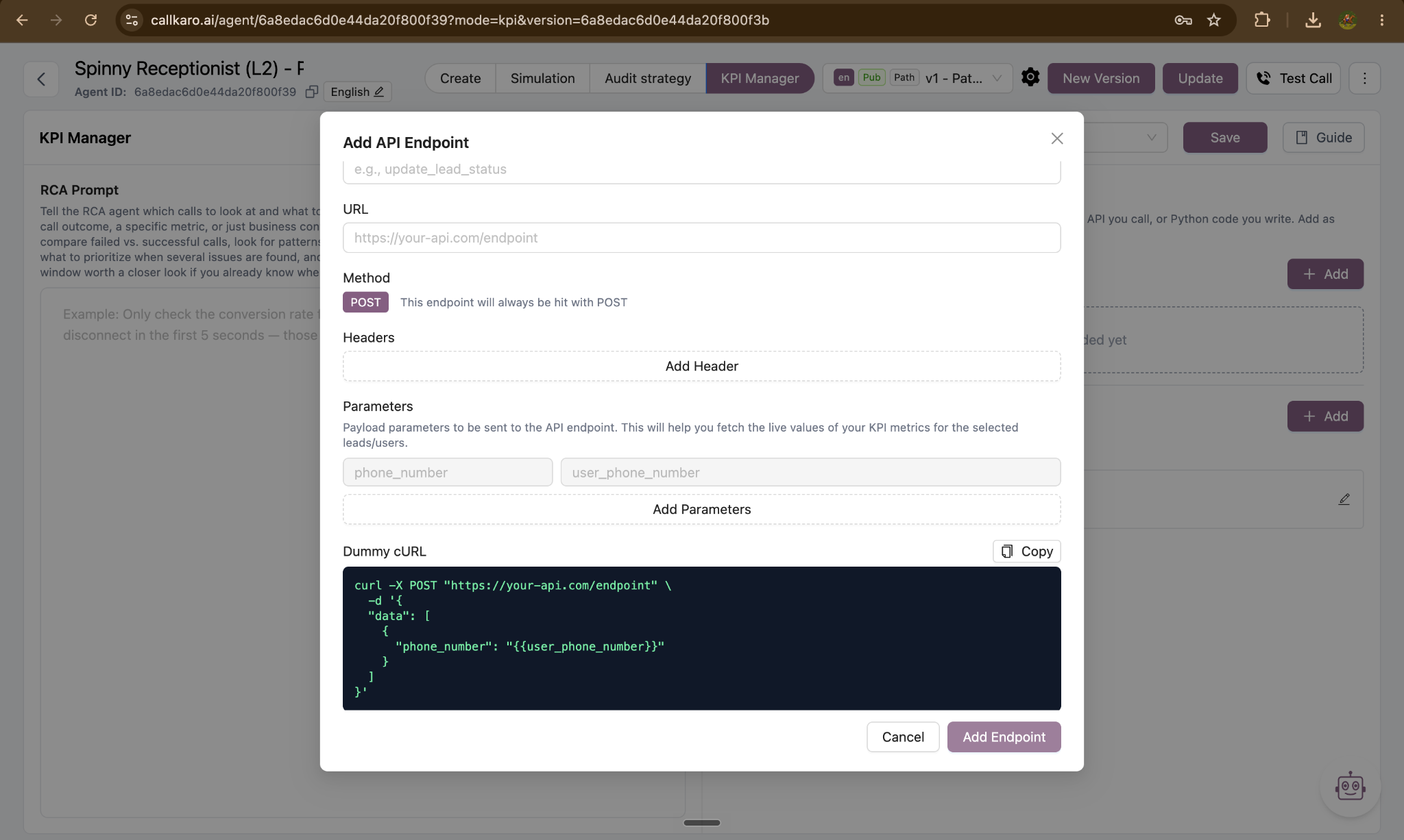 Adding an API endpoint