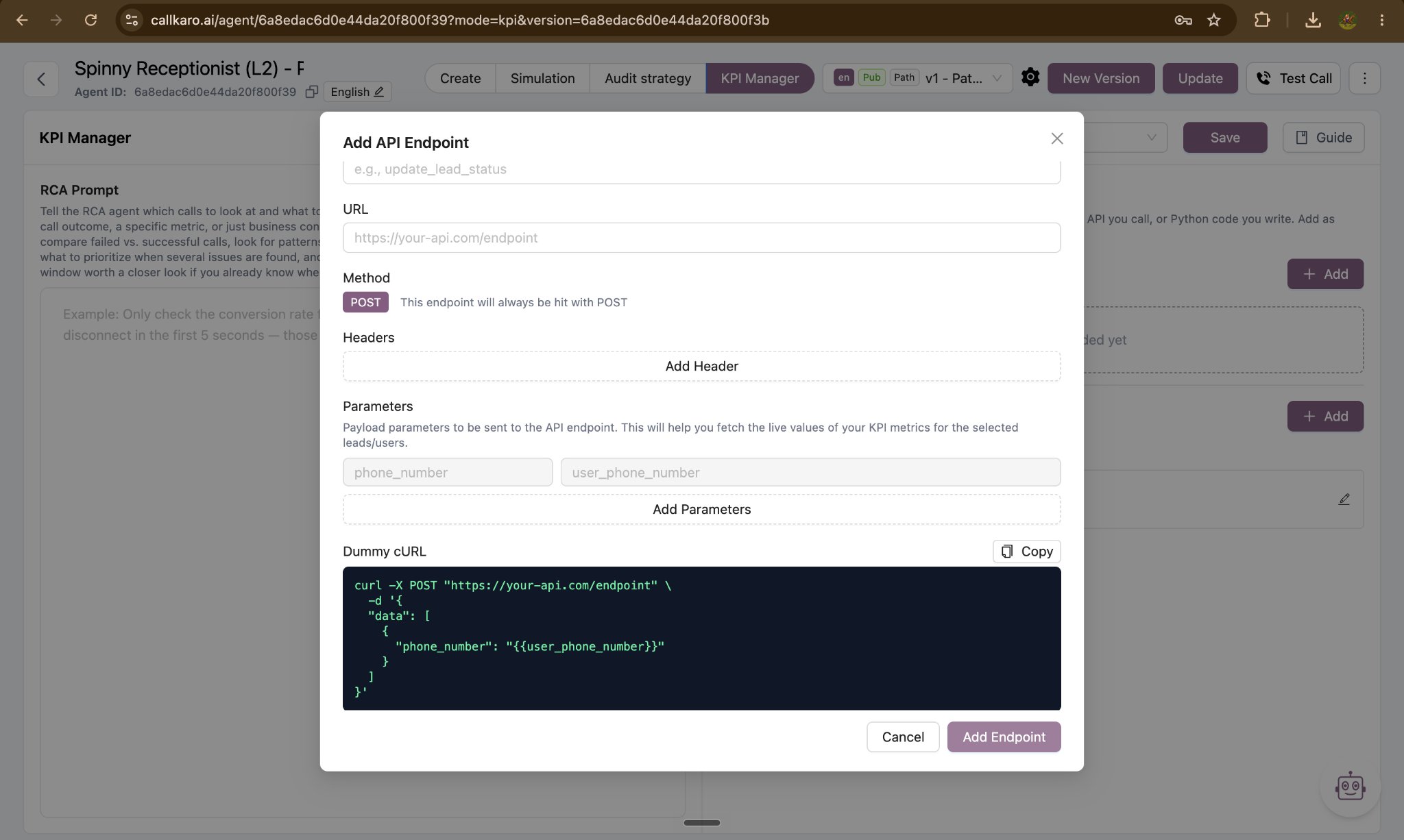 Adding an API endpoint