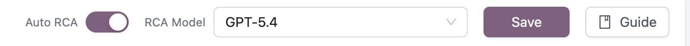 Header controls