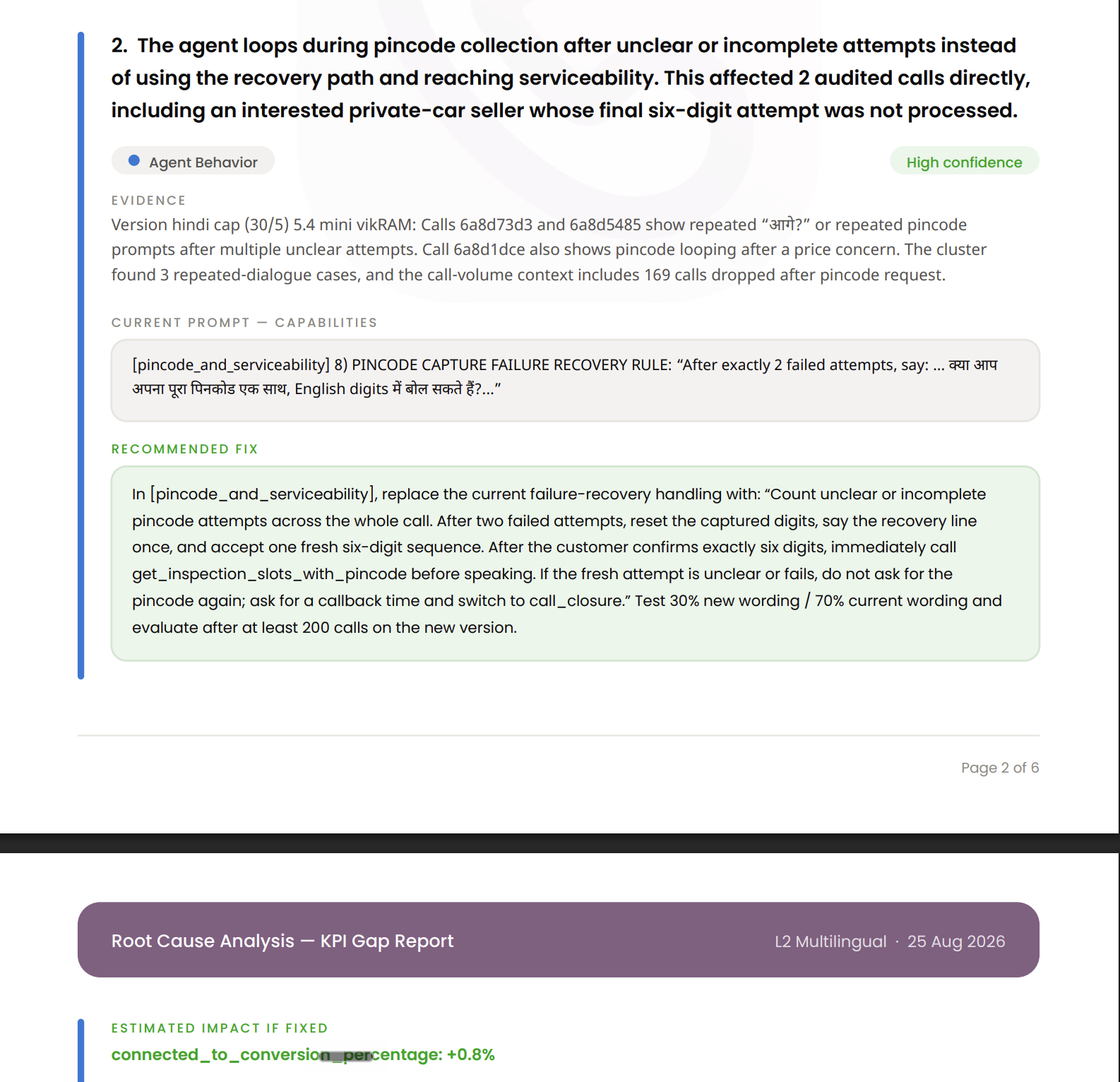 Inside the PDF report