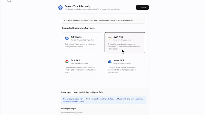Kubernetes Integration Setup