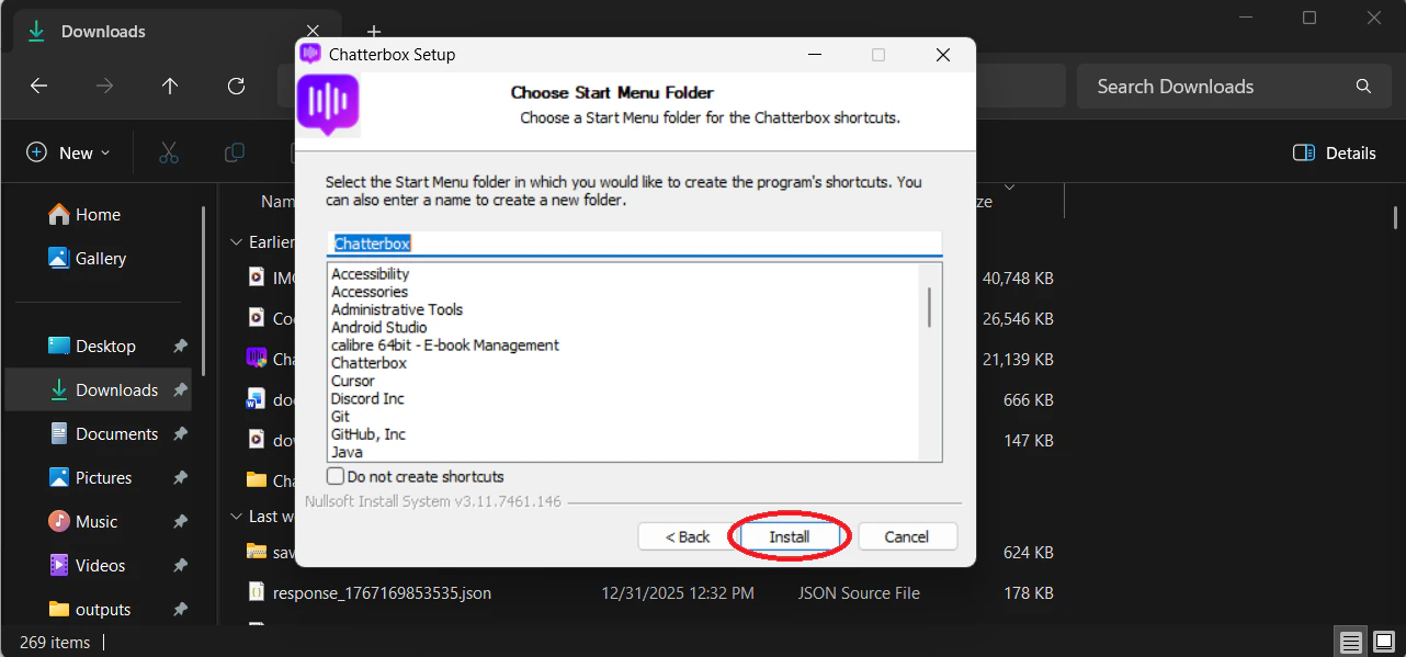 Chatterbox Start Session button
