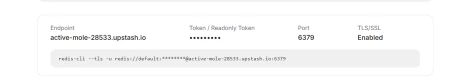 Upstash login page