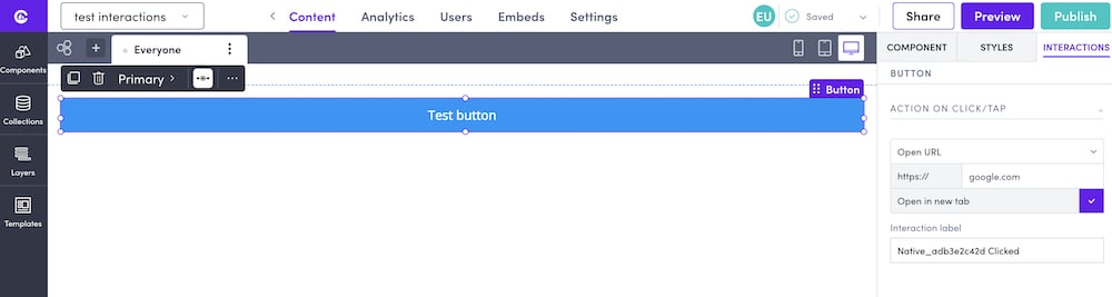 Candu outgoing webhook configuration step