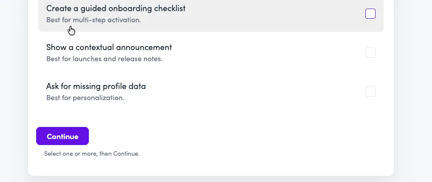 Multiple-choice options rendered with checkbox affordances