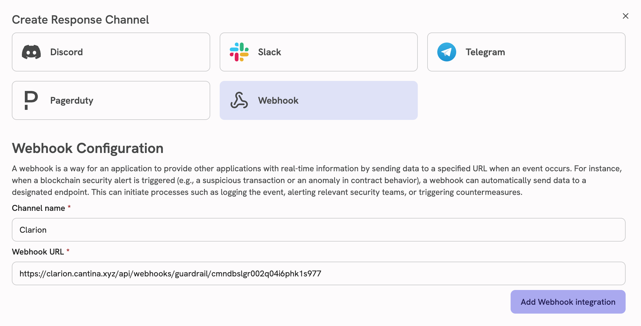 Webhook Type