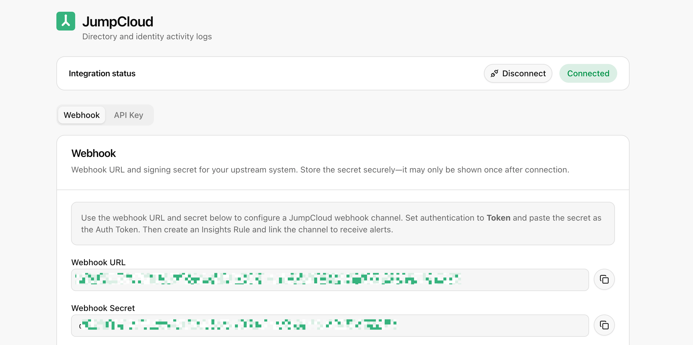 Clarion Webhook URL