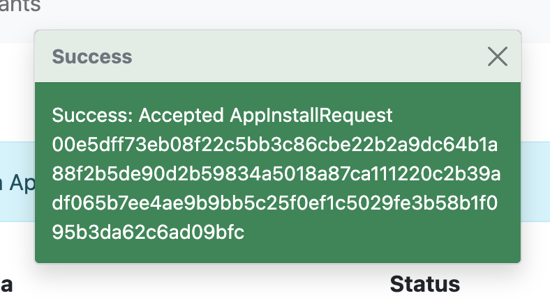accepted request