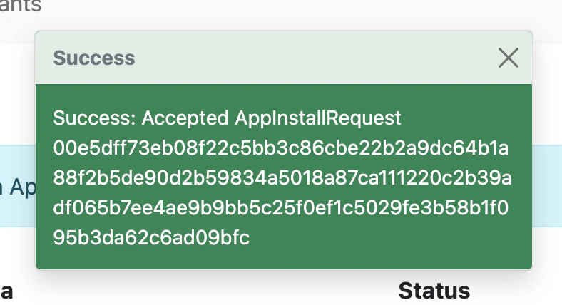accepted request