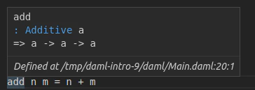 Inferred function signature in Daml Studio