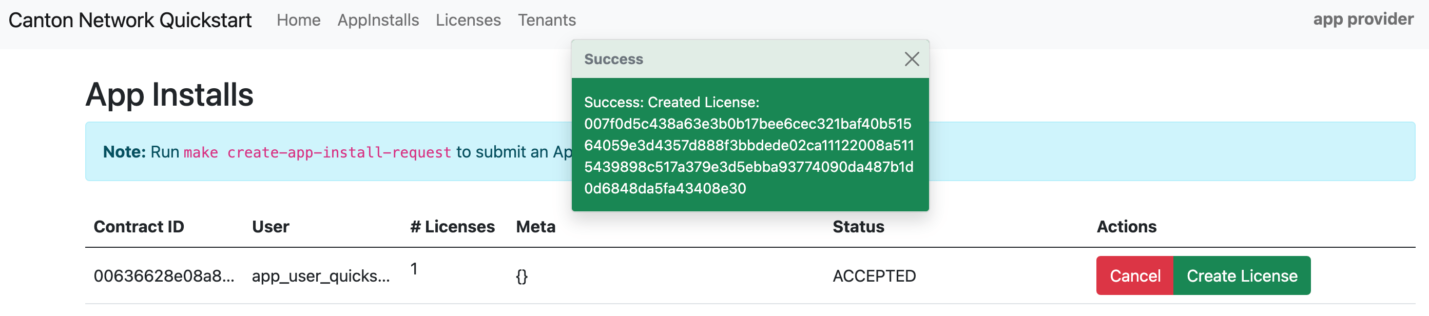 create license