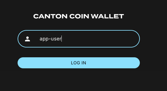 Canton Coin Wallet login