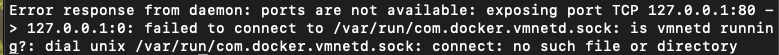 vmnetd error