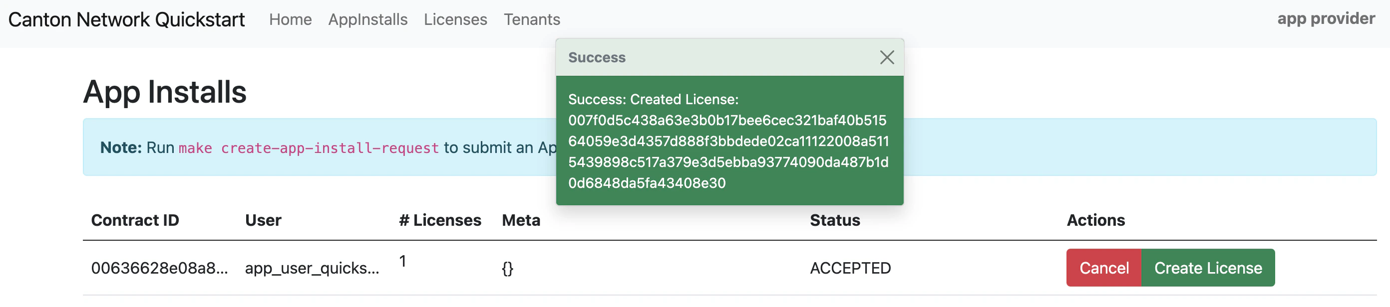 create license