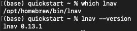 lnav version