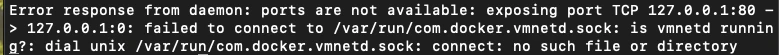 vmnetd error