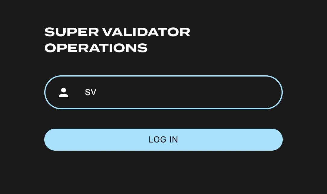 SV UI login