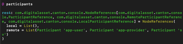 Participant location in the ledger