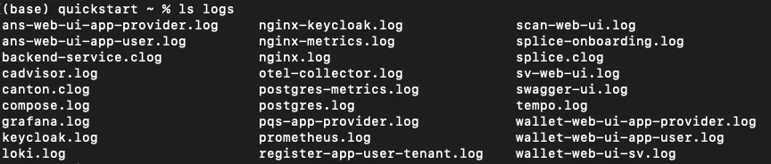 List logs