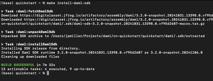 Daml SDK unpacking