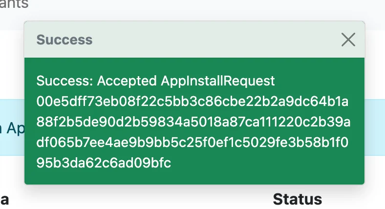 accepted request