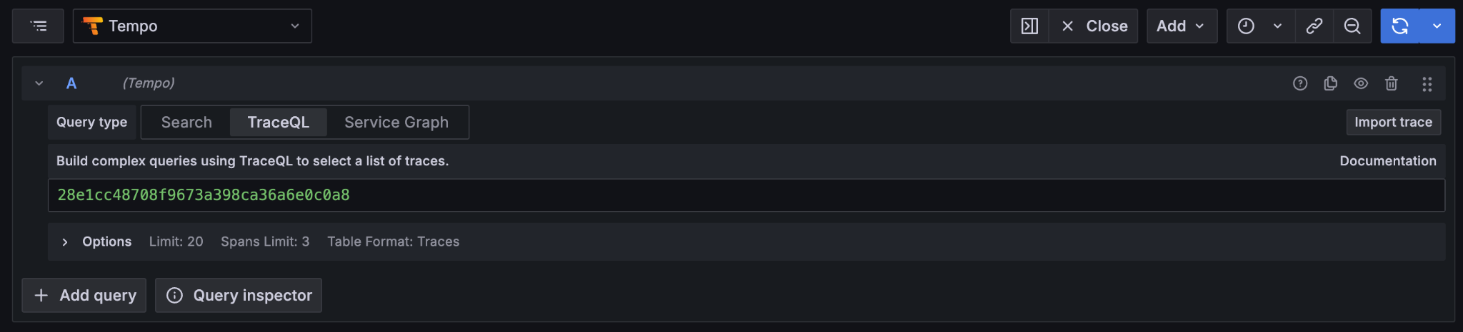Tempo TraceQL