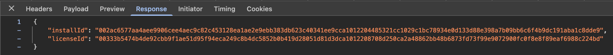 Browser tool showing HTTP response from Backend-Service