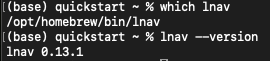 lnav version