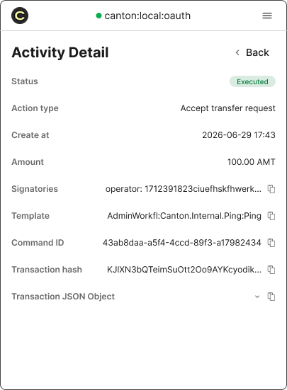 transaction detail