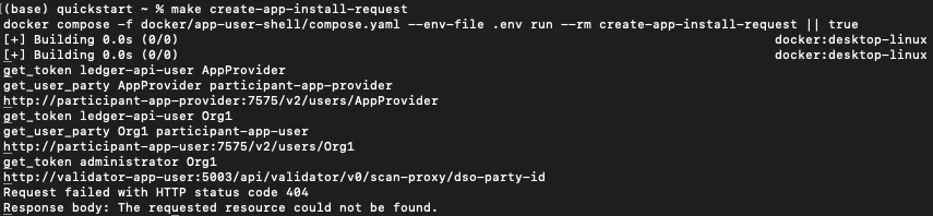 App Install Request error