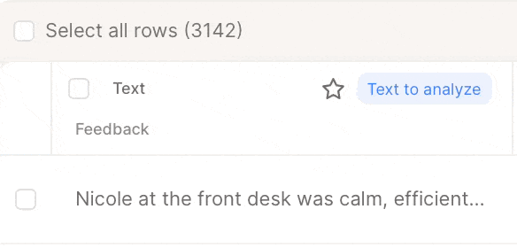 Inline edit of a text cell
