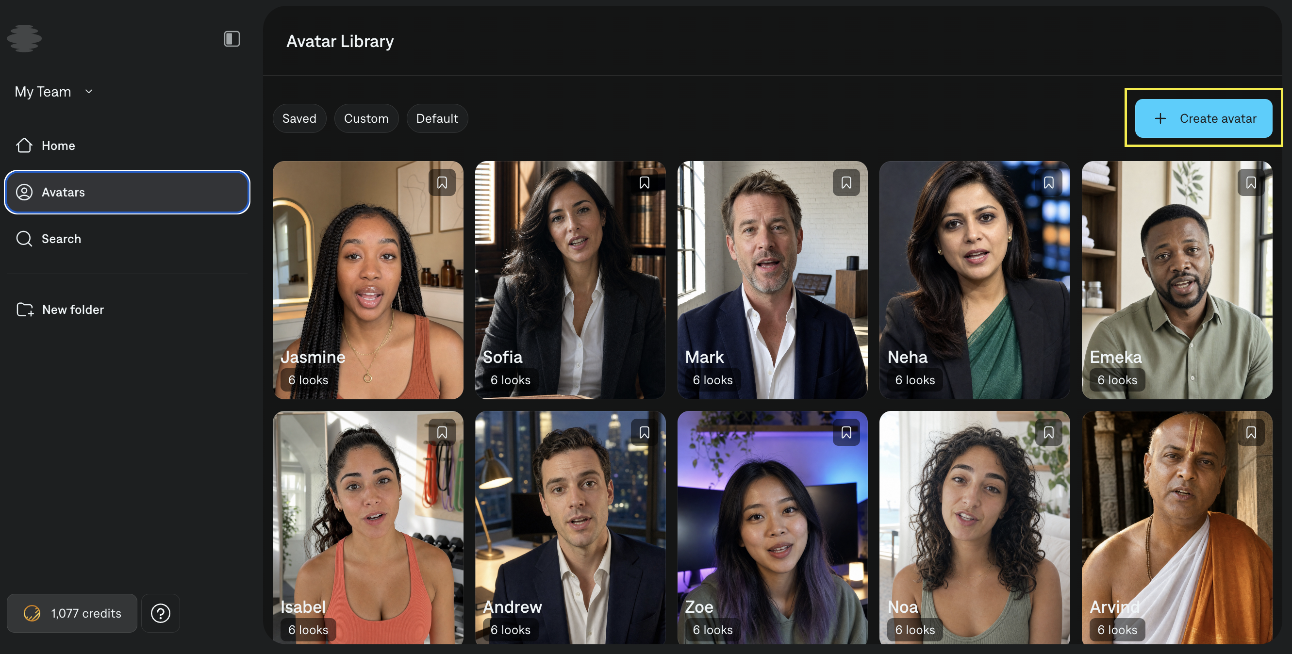 Create actor options for a reference image or a text prompt