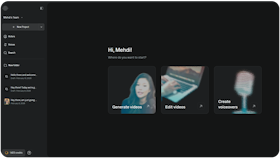 Captions Web interface showing the video editor
