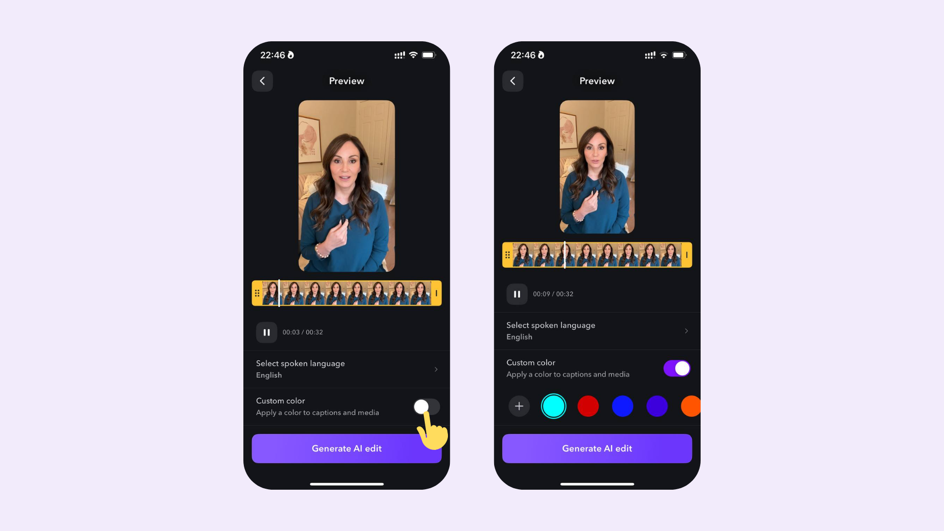 Auto-edit clips with captions, B-roll, and music in AI Edit - Captions ...