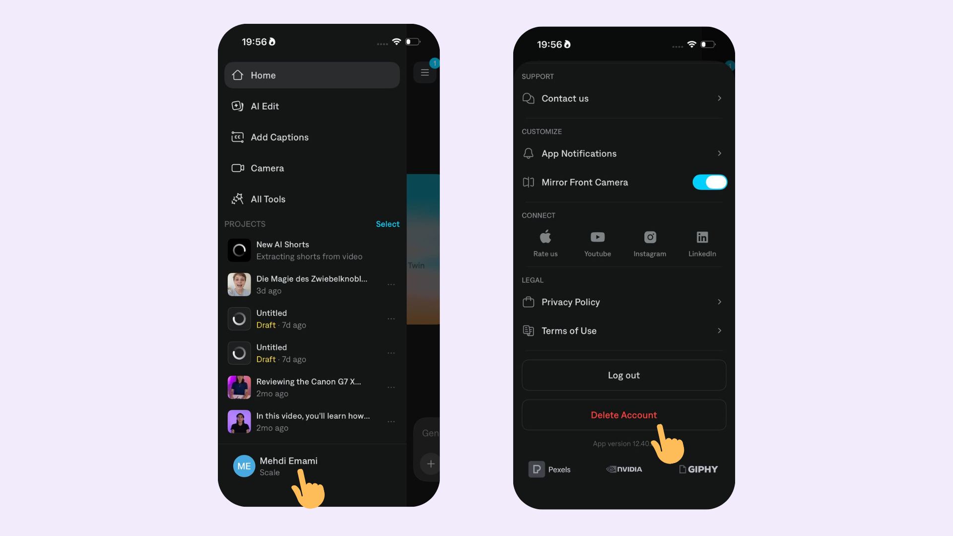 How to Delete Your Captions Account Permanently - Captions Help Center