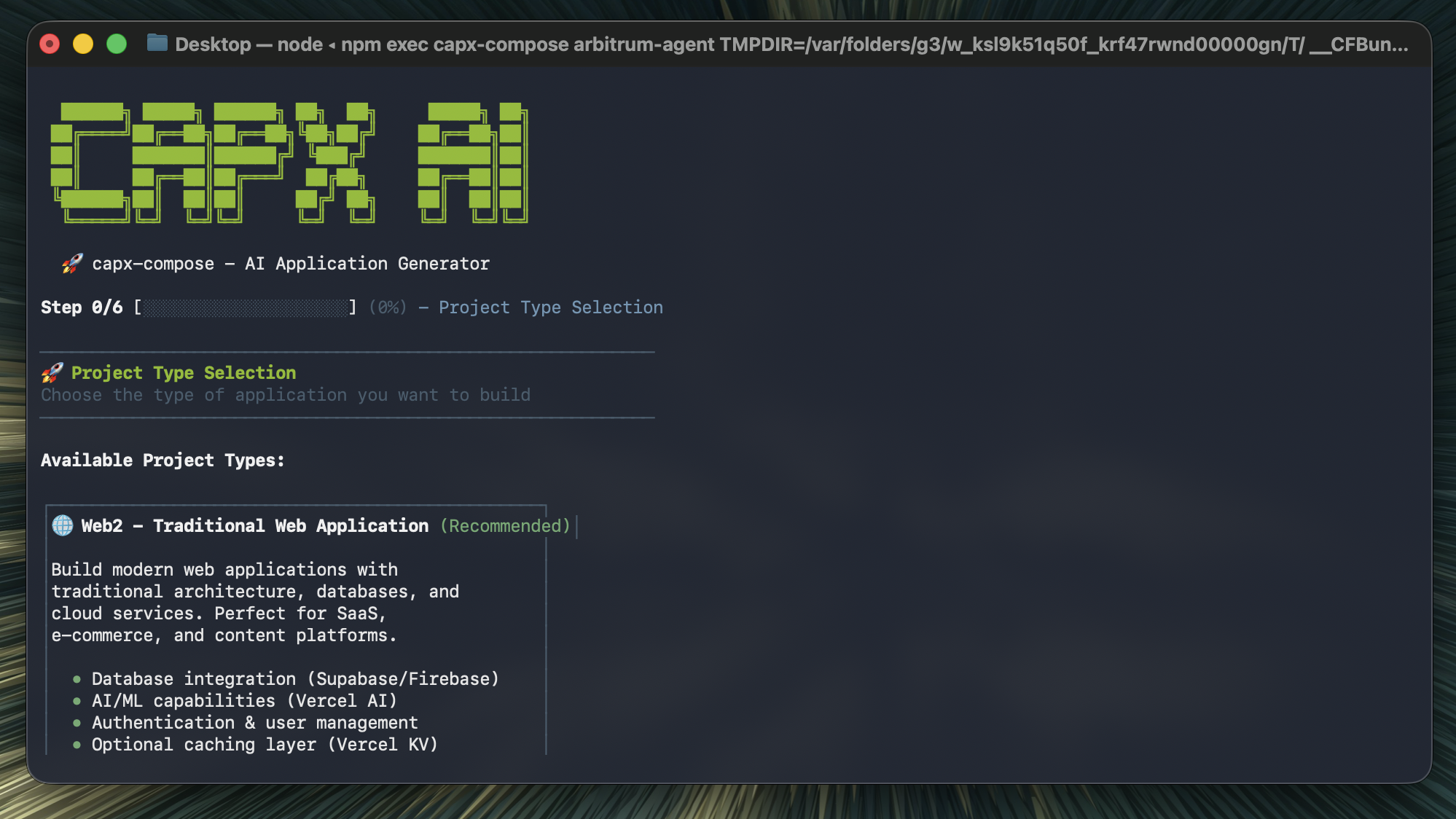 Step 1: Generate the project