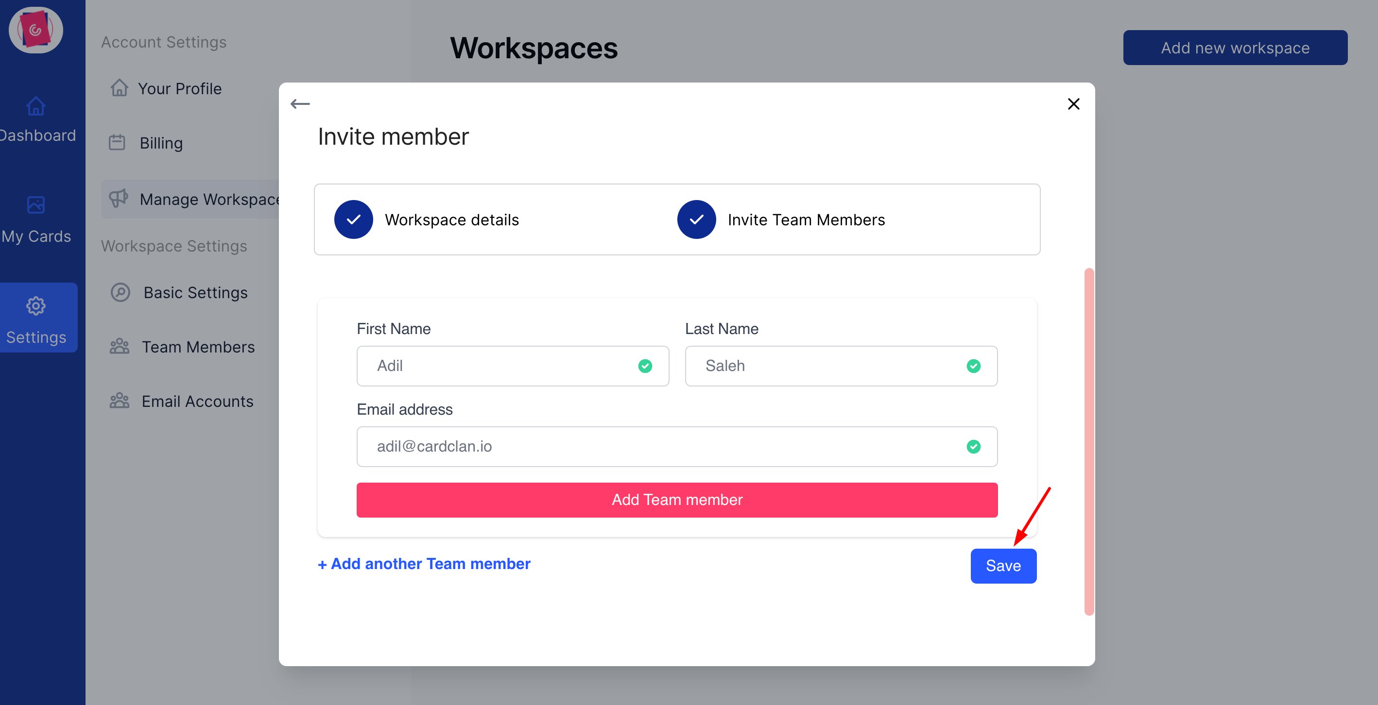 Workspace Configuration