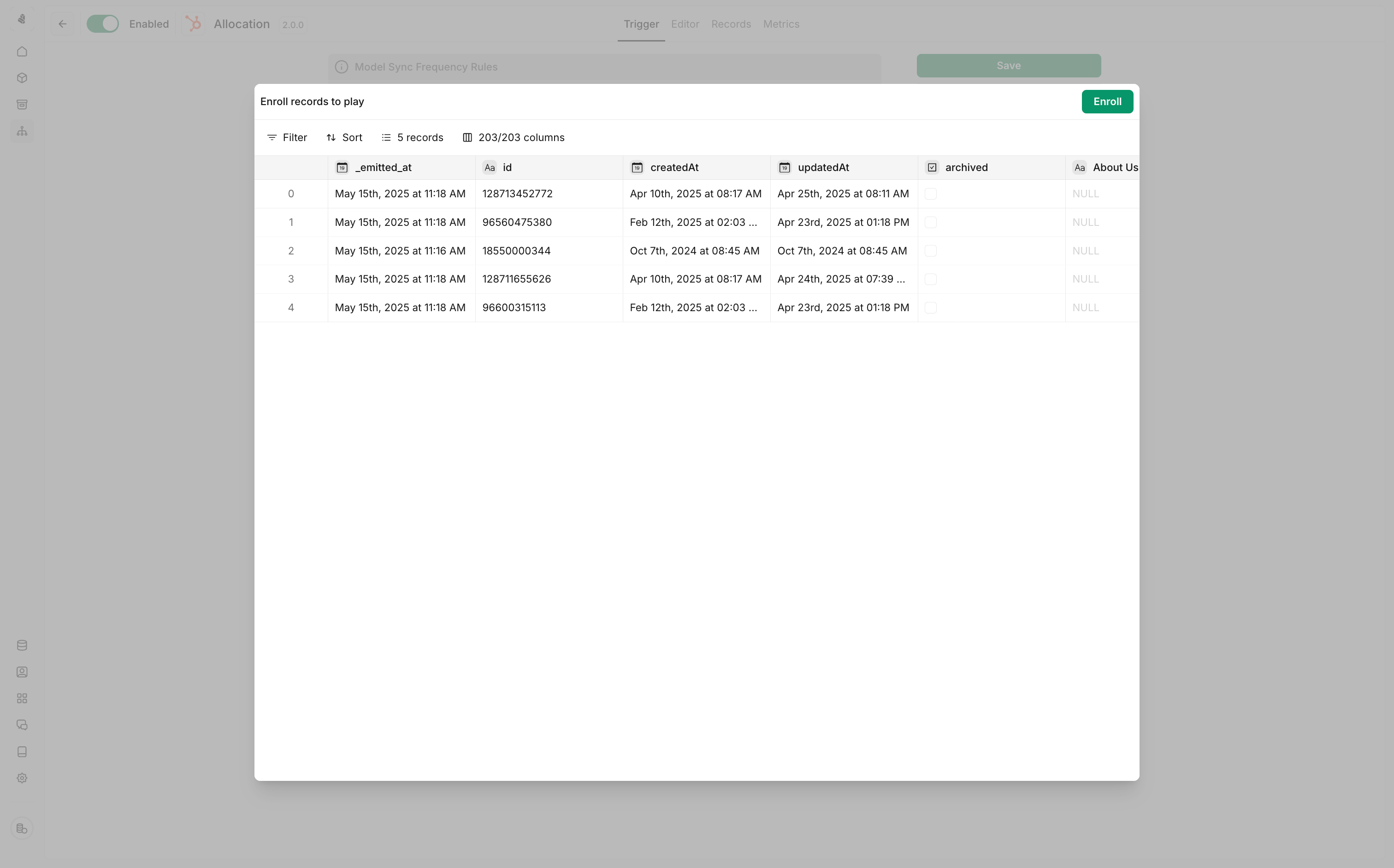 Syncing a play manually