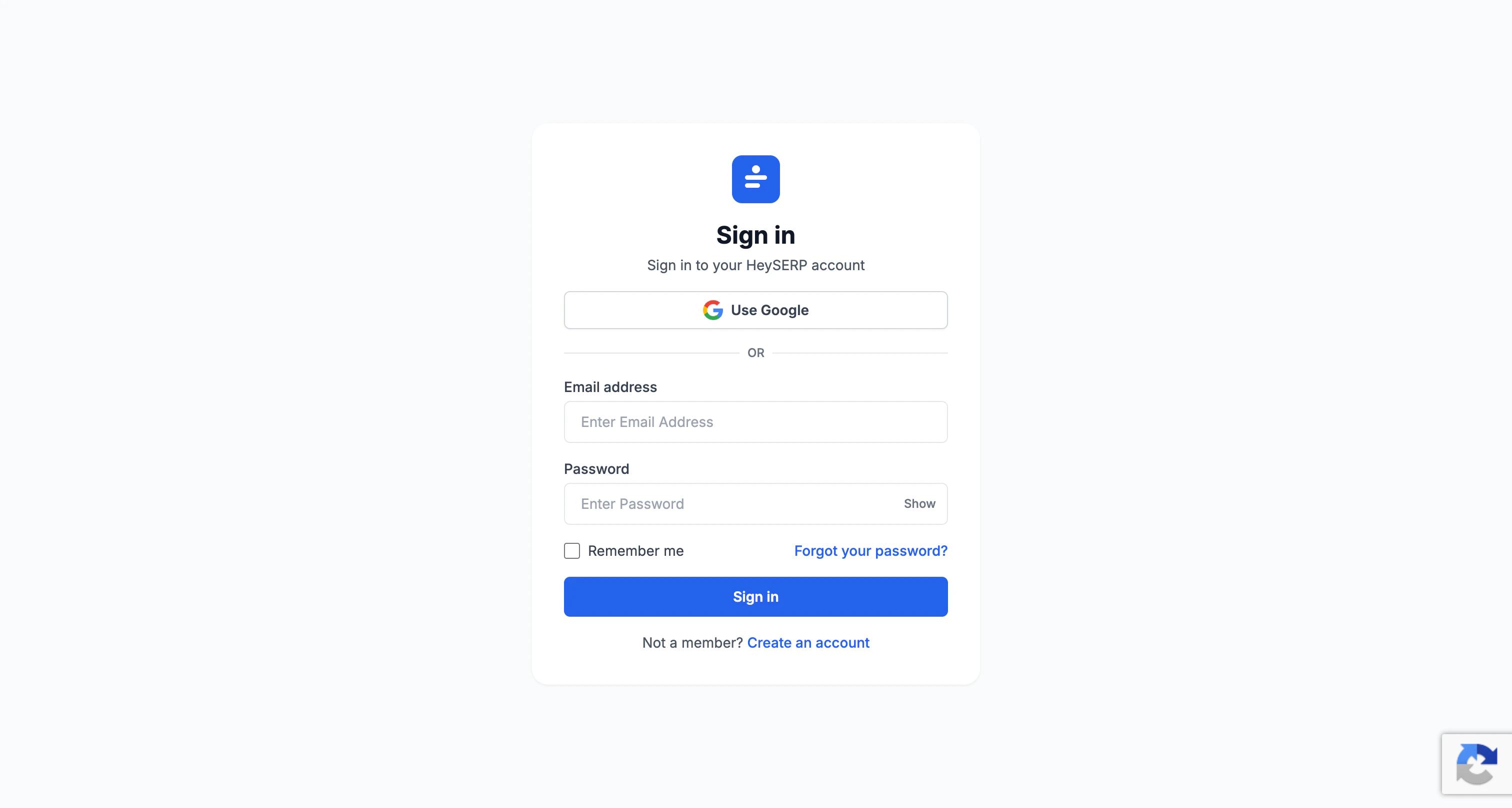 Whitelabeled Carousify sign-in screen showing a custom brand logo, custom product name, and an accent-colored sign-in button