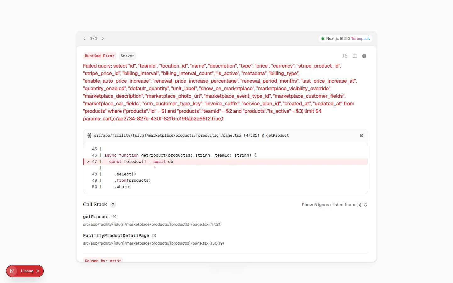 Marketplace checkout page showing contact fields, order summary with monthly storage total, and Continue button