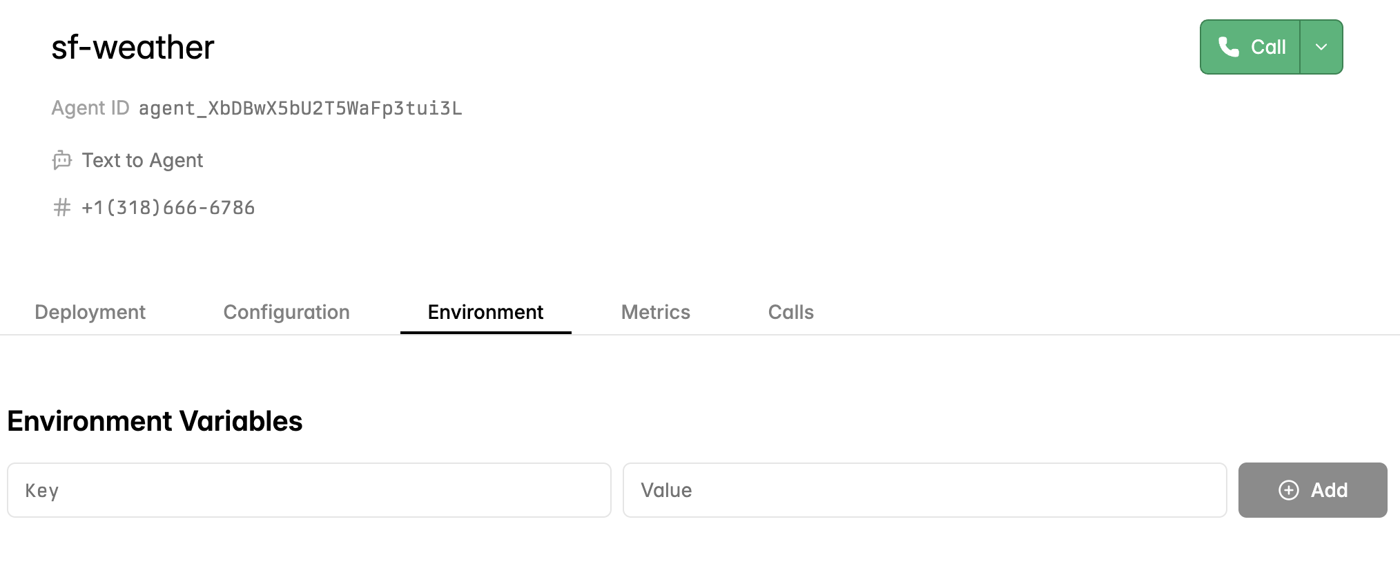 Sample Environment Variables