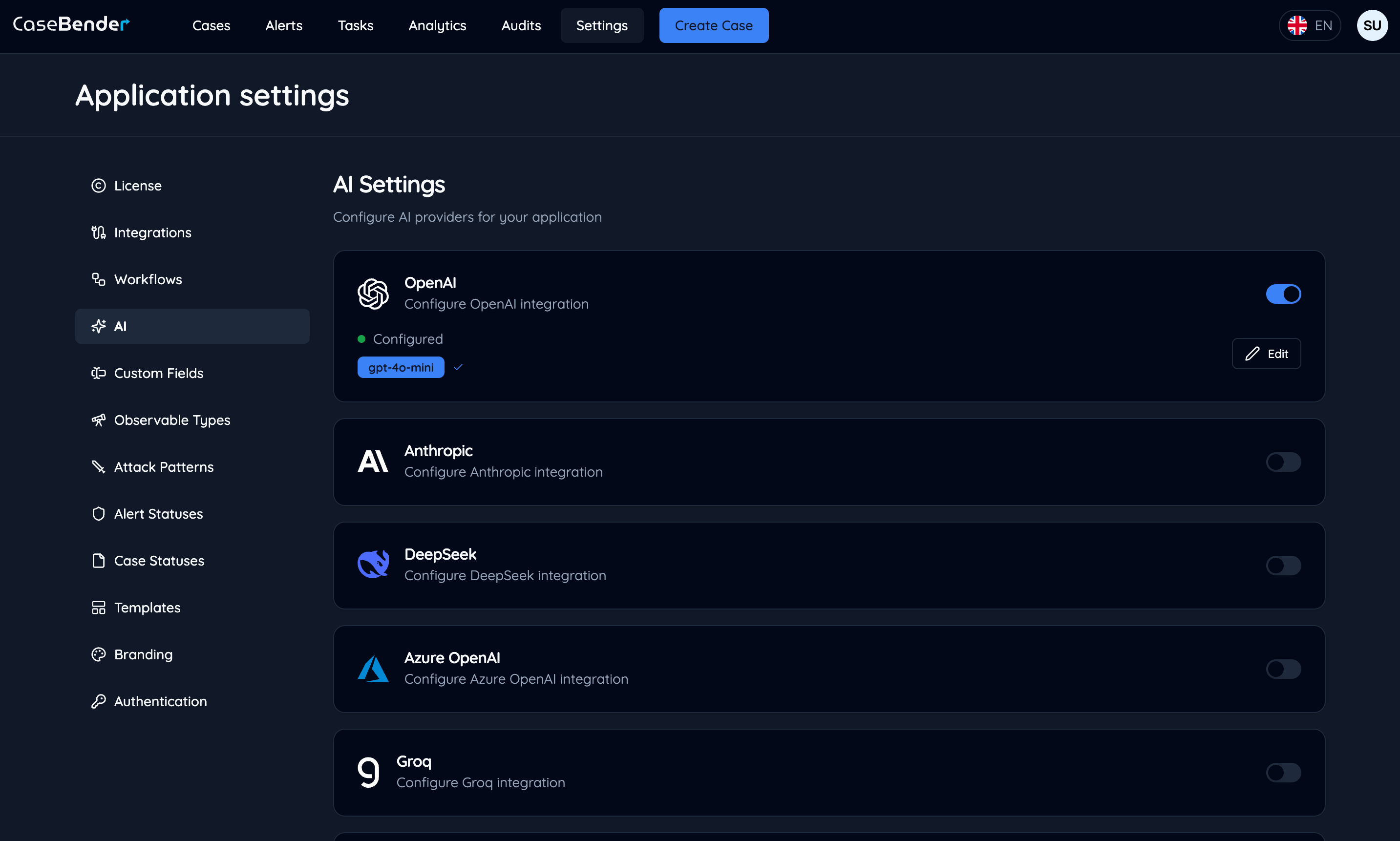 Configured Provider Dark