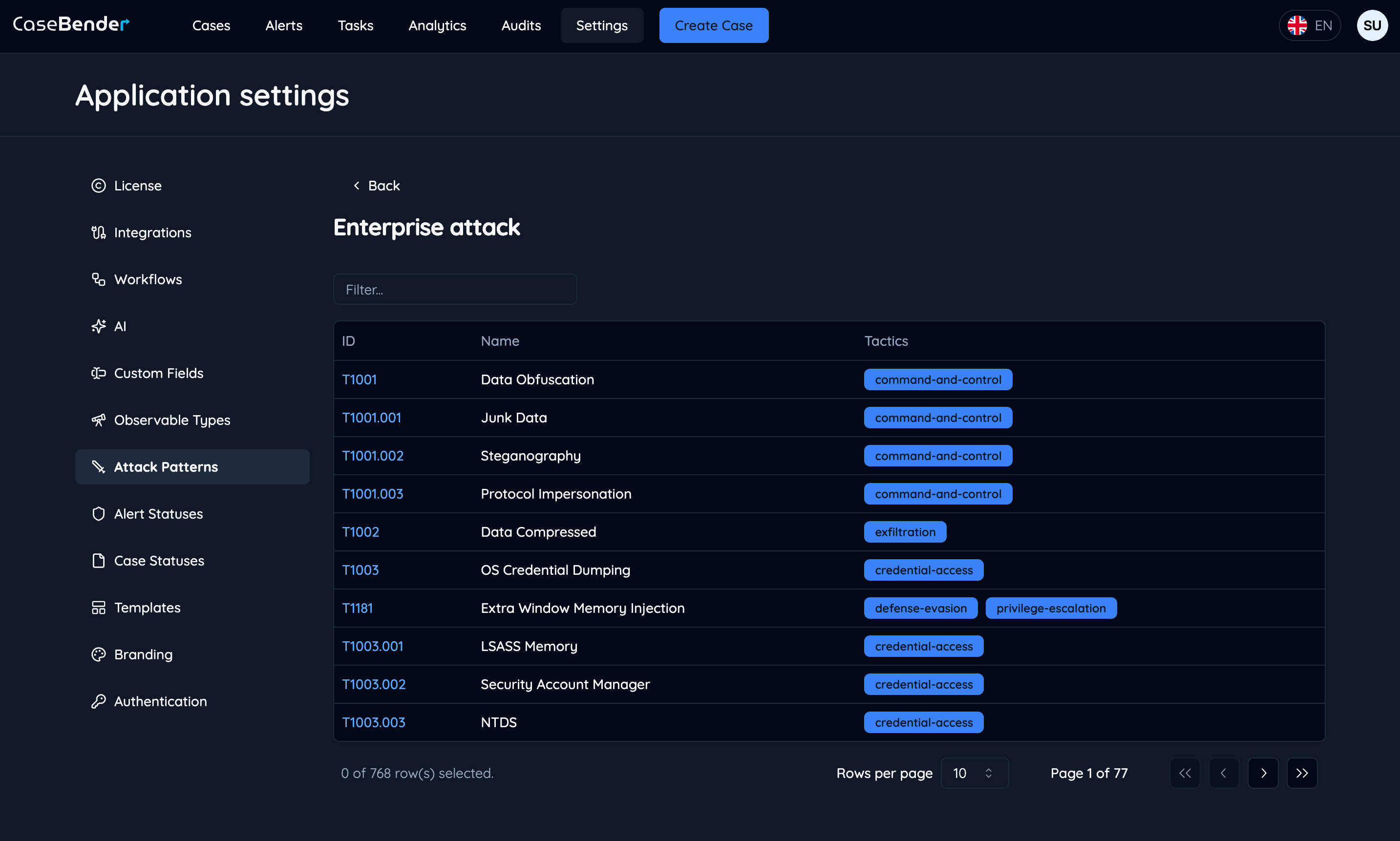 Attack Patterns - CaseBender