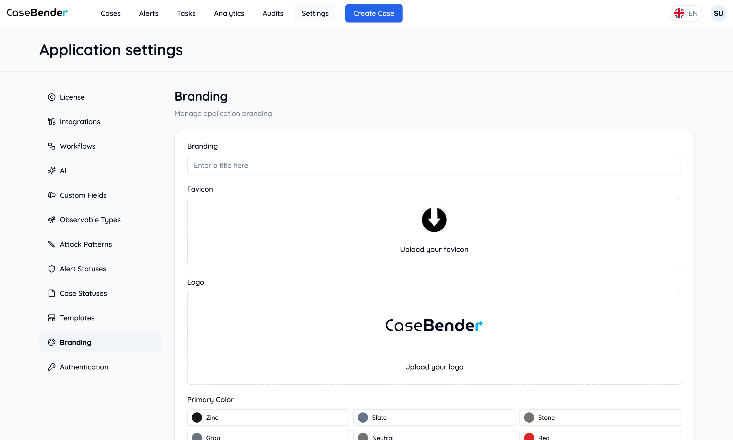 Branding Dashboard Light