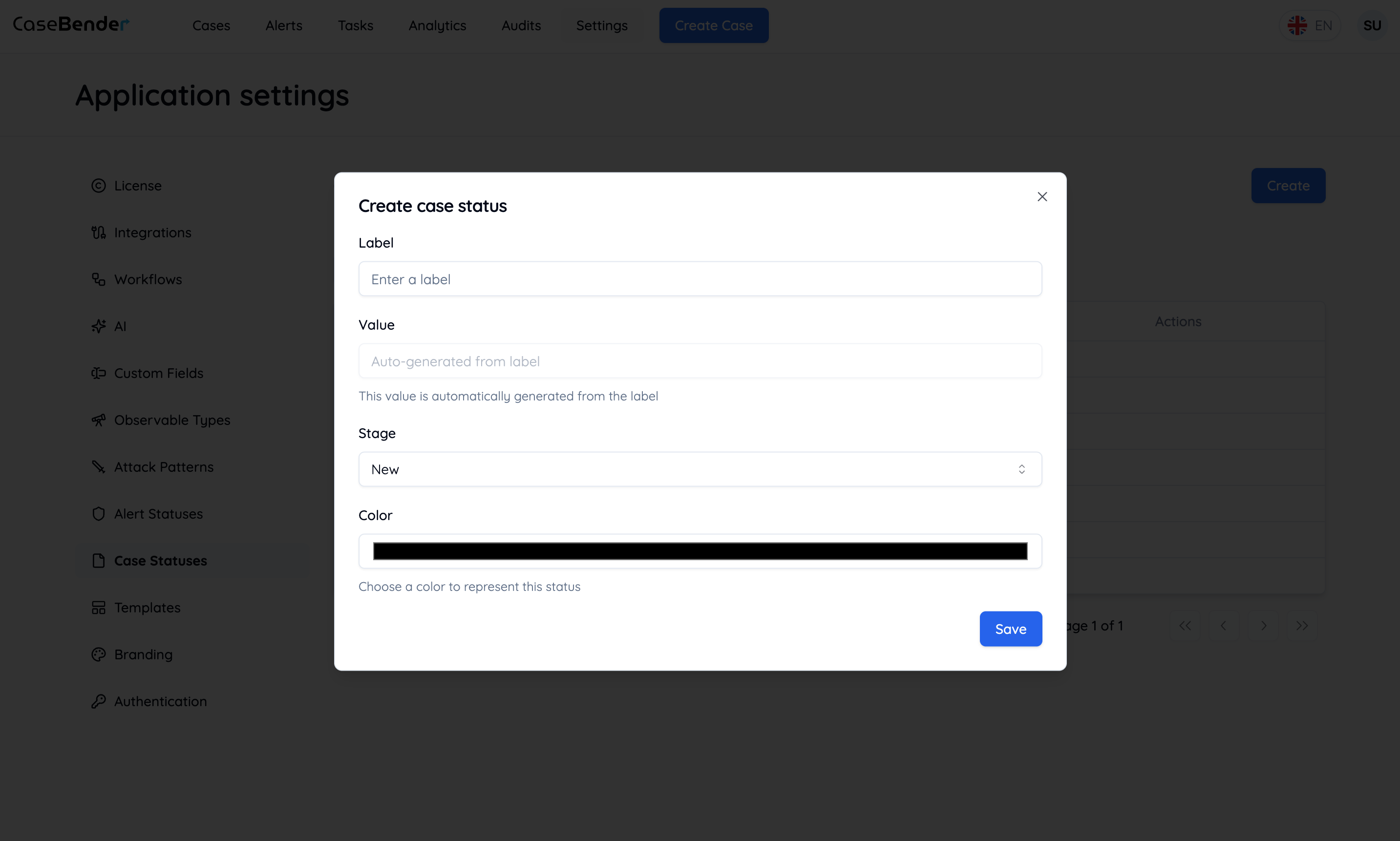 Create Case Status Form Light