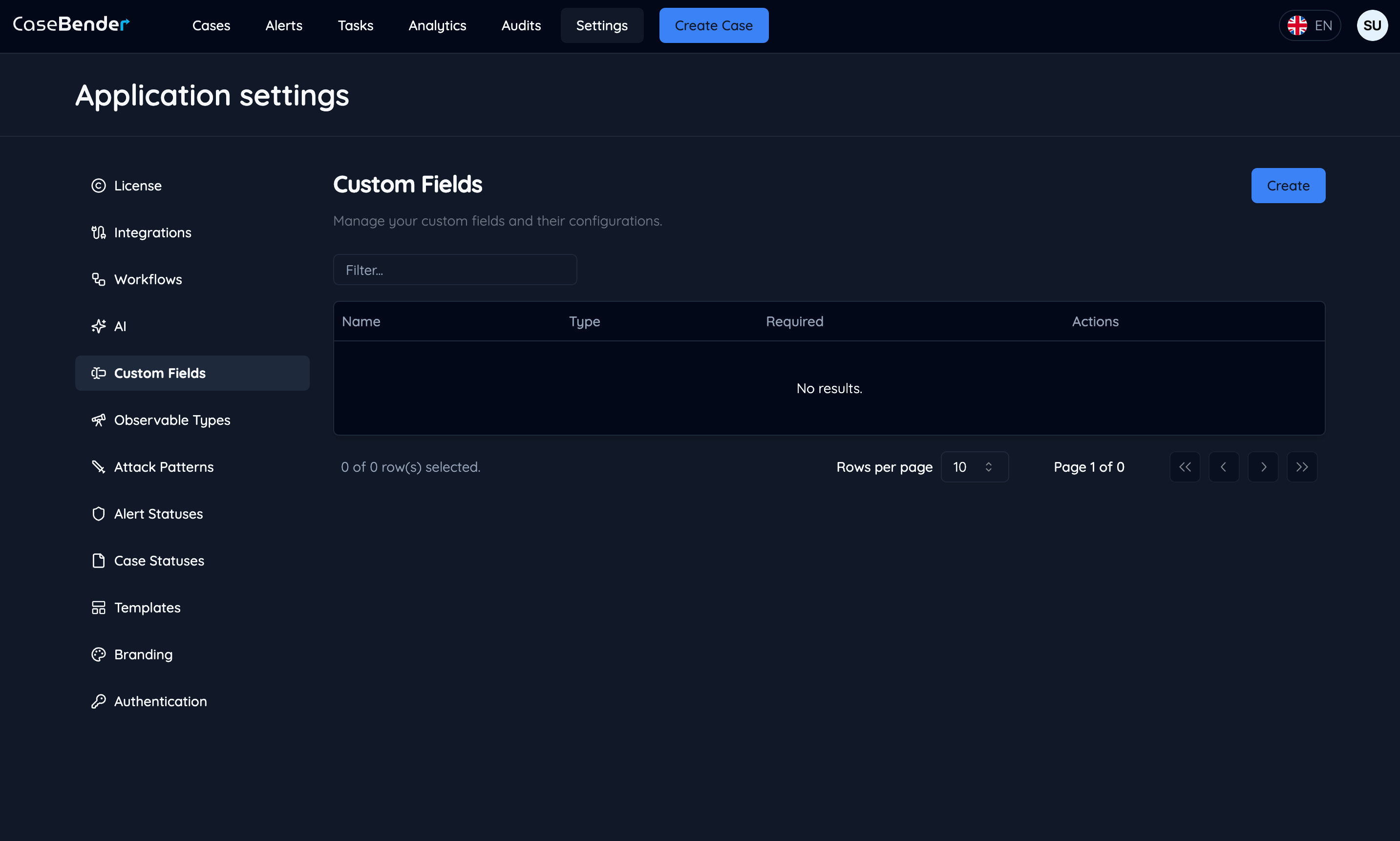 Custom Fields Dashboard Dark